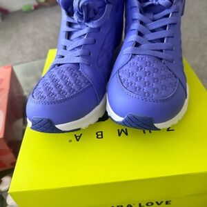 Zumba Fitness Purple Sneakers Mesh Performance